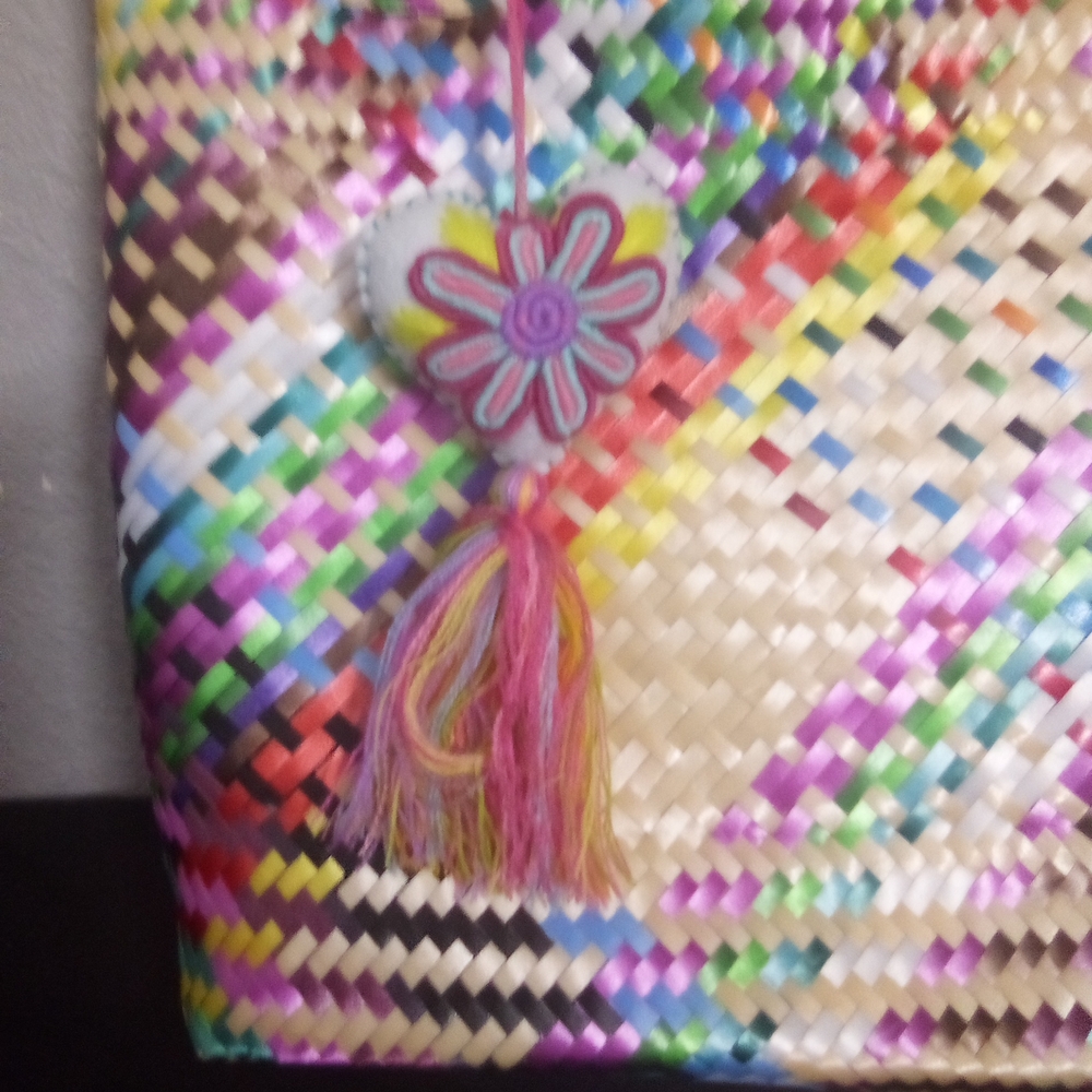 Multicolor Woven Tote Bag ( Bag B ) - Picture 2 of 4